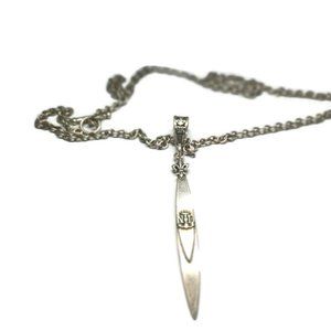 French Kande Silver Tone Pendant For Men